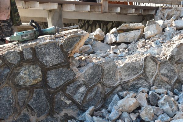 Retaining Wall Demolition in Norristown